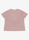 Secret Glam - Blusa Feminina Manga Curta com Estampa Bege - variação: Rosa