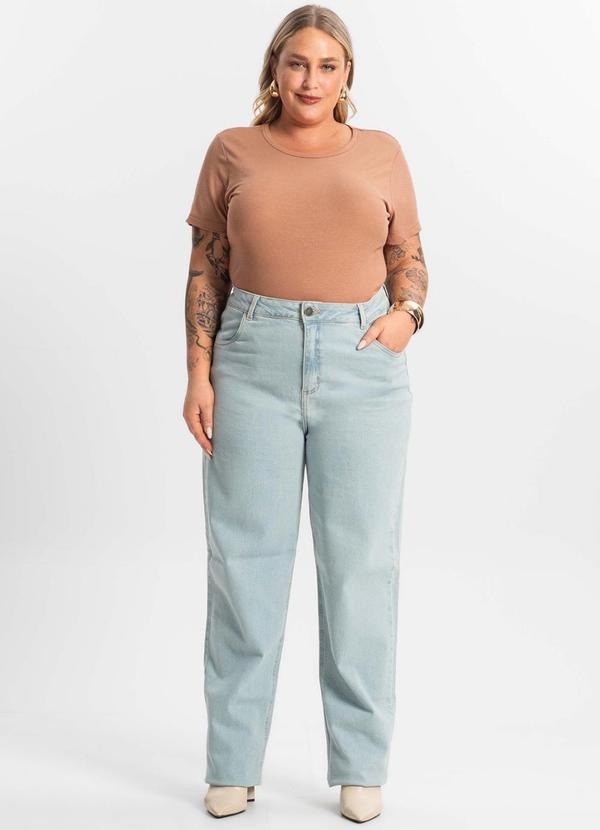 Rovitex - Blusa Feminina Manga Curta Ribana Sublime Marrom 3