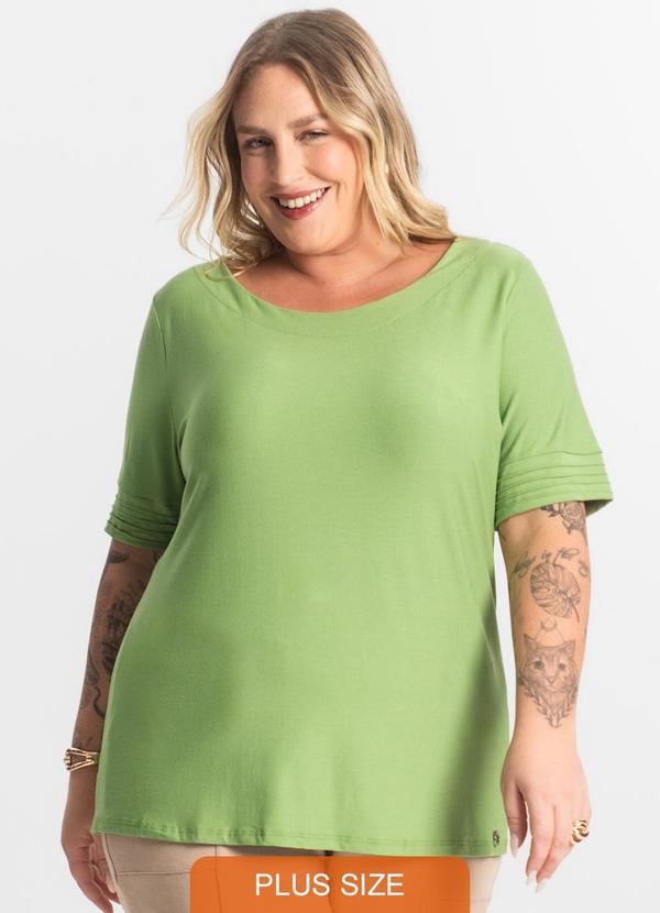 Secret Glam - Blusa Feminina Manga Curta Verde