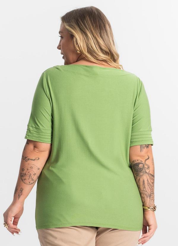 Secret Glam - Blusa Feminina Manga Curta Verde 2