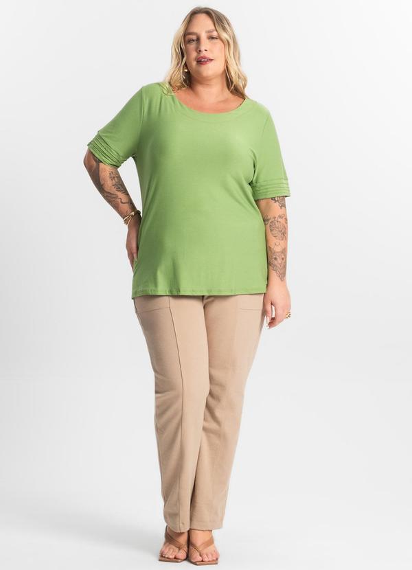 Secret Glam - Blusa Feminina Manga Curta Verde 3