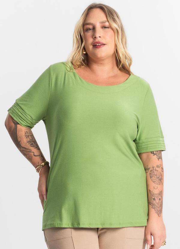 Secret Glam - Blusa Feminina Manga Curta Verde 4