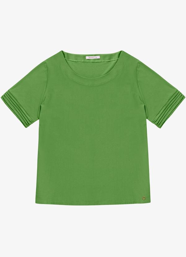 Secret Glam - Blusa Feminina Manga Curta Verde 5