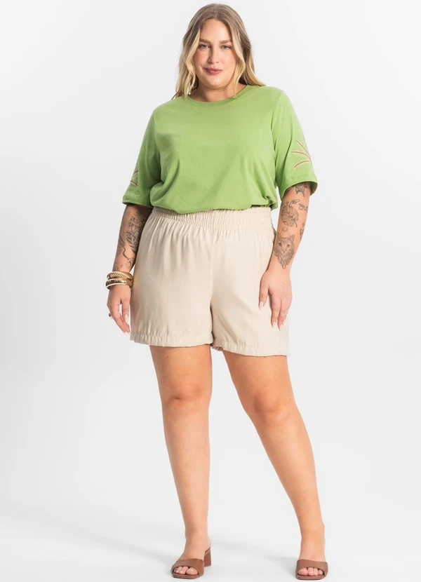 Secret Glam - Blusa Feminina Manga Curta Verde 2