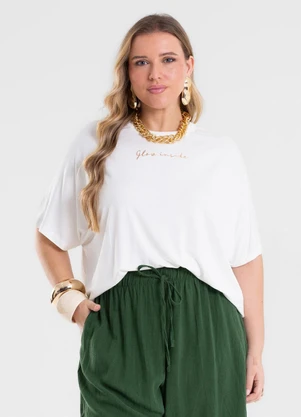 Secret Glam - Blusa Feminina Manga Morcego Bege - SECRET GLAM