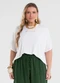 Secret Glam - Blusa Feminina Manga Morcego Marrom - variação: Bege