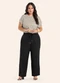 Secret Glam - Blusa Feminina Manga Morcego Marrom - variação: Bege