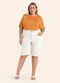 Secret Glam - Blusa Feminina Manga Morcego Marrom - variação: Marrom