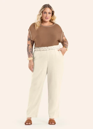 Secret Glam - Blusa Feminina Manga Morcego Marrom - SECRET GLAM