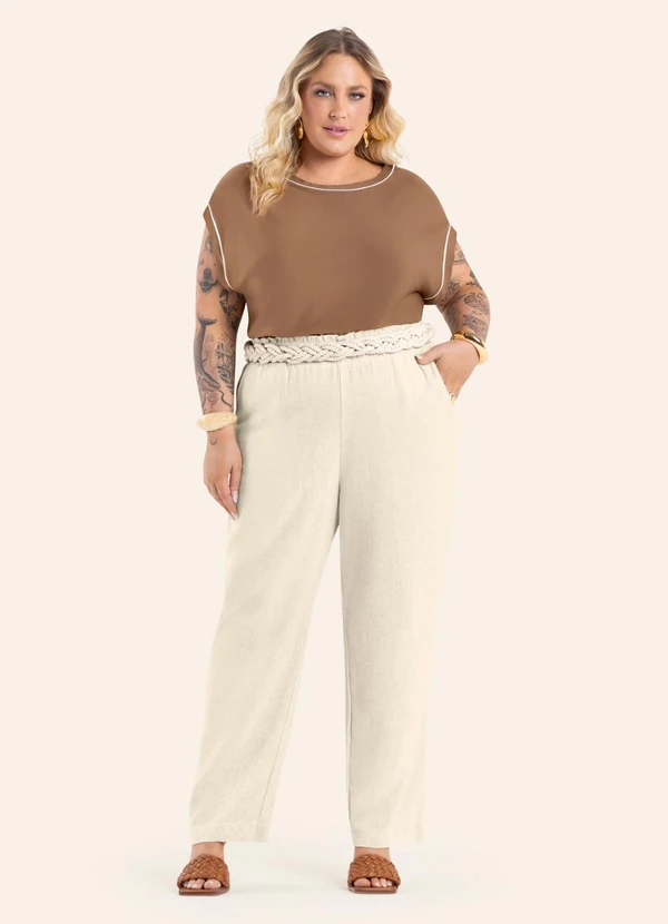 Secret Glam - Blusa Feminina Manga Morcego Marrom