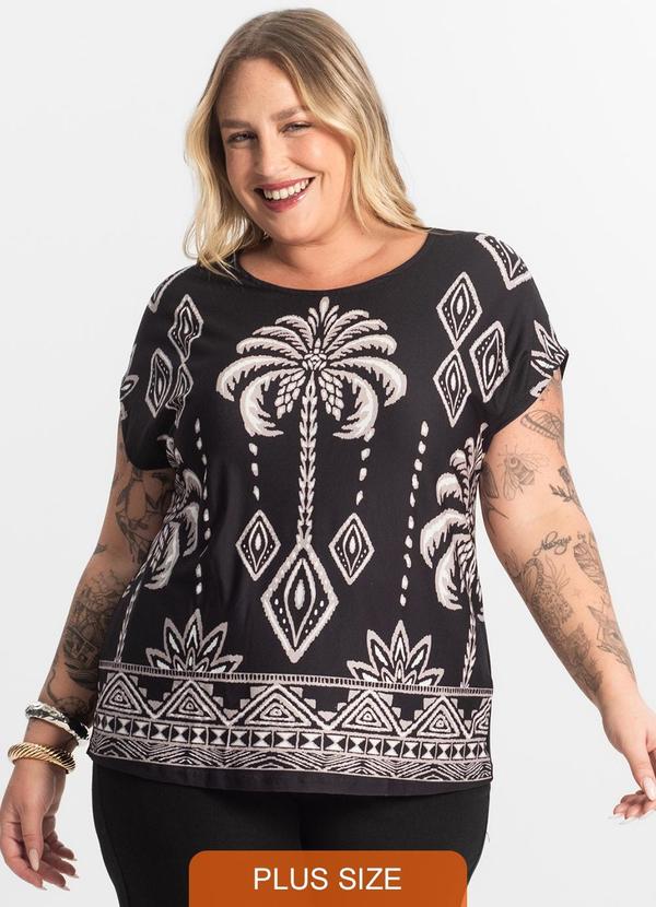 Secret Glam - Blusa Feminina Manga Morcego Preto