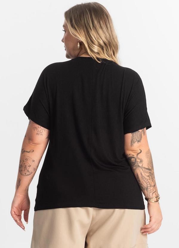 Secret Glam - Blusa Feminina Manga Morcego Preto 2