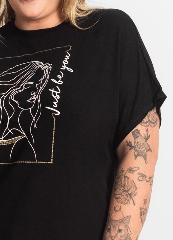 Secret Glam - Blusa Feminina Manga Morcego Preto 5