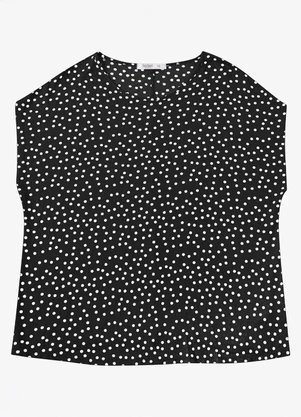 Secret Glam - Blusa Feminina Manga Morcego Preto - SECRET GLAM