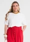 Secret Glam - Blusa Feminina Manga Raglan Azul - variação: Bege