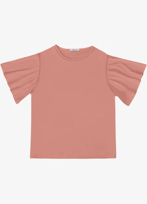 Secret Glam - Blusa Feminina Plus Manga Ampla Rosa - SECRET GLAM
