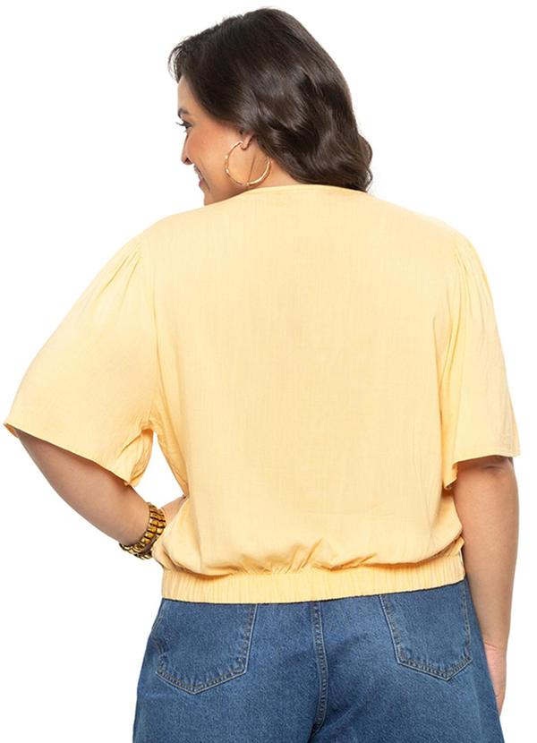 Secret Glam - Blusa Feminina Plus Size Amarelo 2