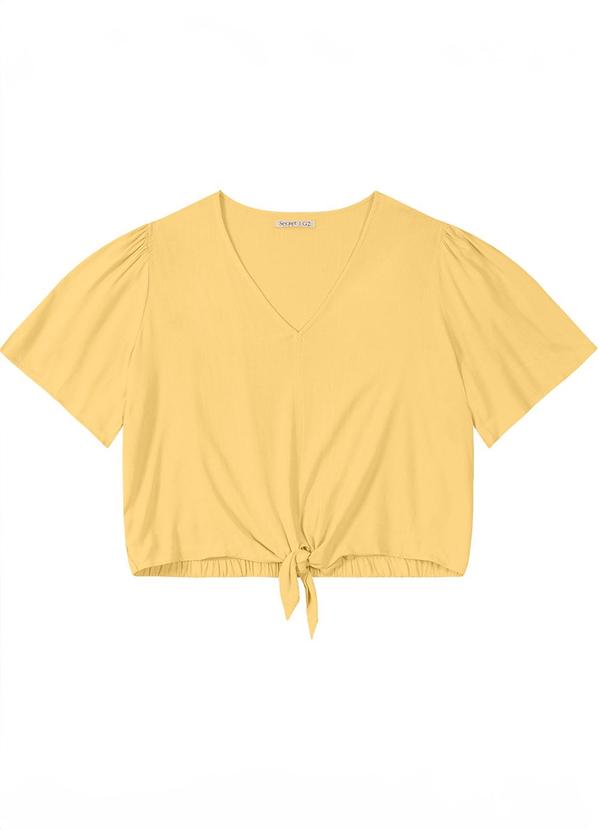 Secret Glam - Blusa Feminina Plus Size Amarelo 4