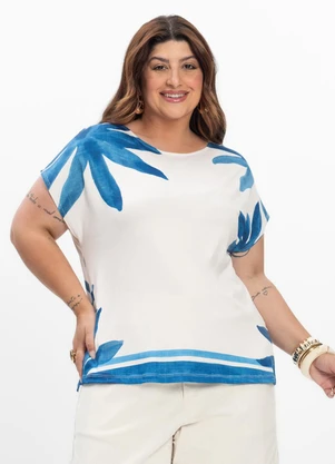 Secret Glam - Blusa Feminina Plus Size Azul - SECRET GLAM