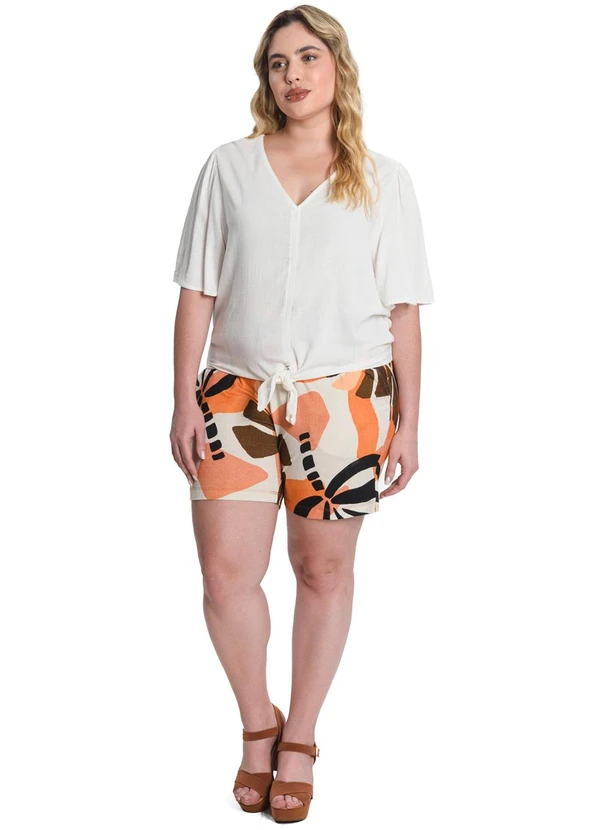 Secret Glam - Blusa Feminina Plus Size Bege 3