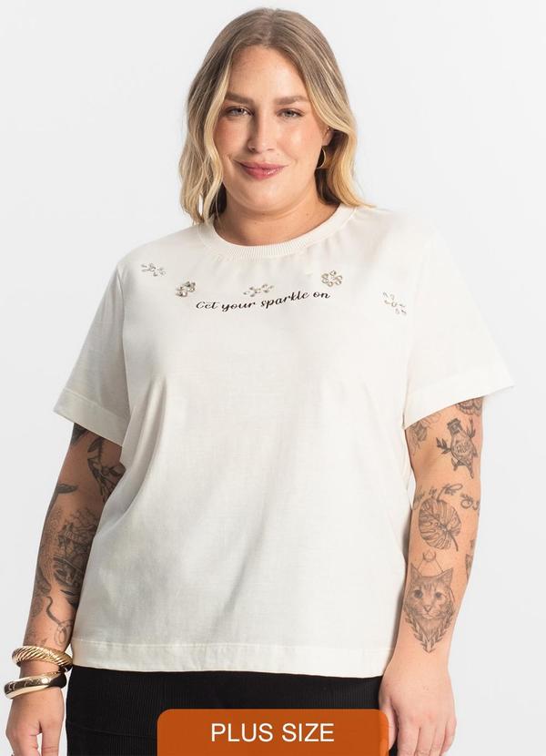 Secret Glam - Blusa Feminina Plus Size Bege