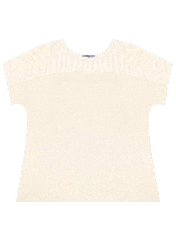 Secret Glam - Blusa Feminina Plus Size Bege