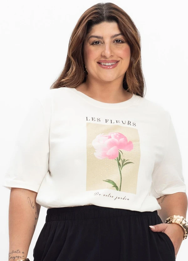 Secret Glam - Blusa Feminina Plus Size Bege 3