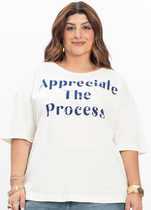 Secret Glam - Blusa Feminina Plus Size Bege - SECRET GLAM