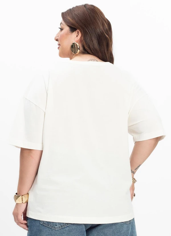 Secret Glam - Blusa Feminina Plus Size Bege 3