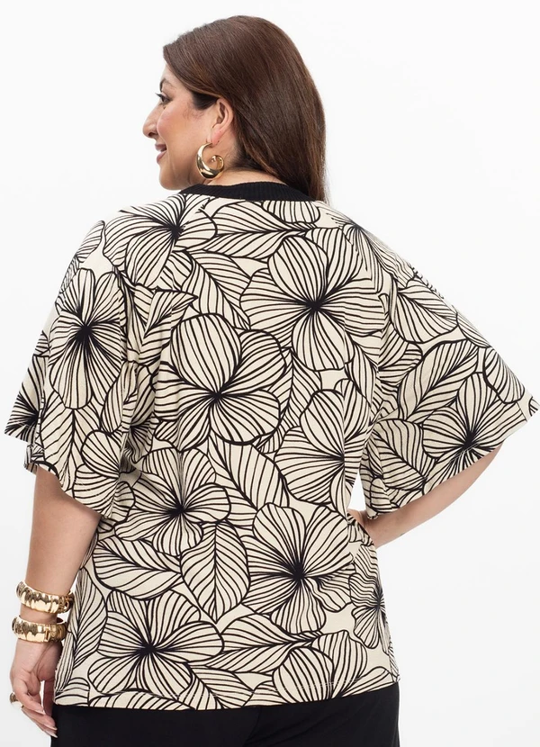 Secret Glam - Blusa Feminina Plus Size Bege 3