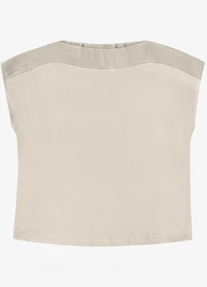 Secret Glam - Blusa Feminina Plus Size Bege - SECRET GLAM