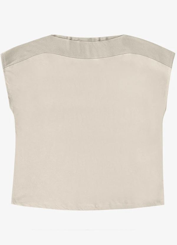 Secret Glam - Blusa Feminina Plus Size Bege