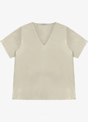 Secret Glam - Blusa Feminina Plus Size Bege - SECRET GLAM