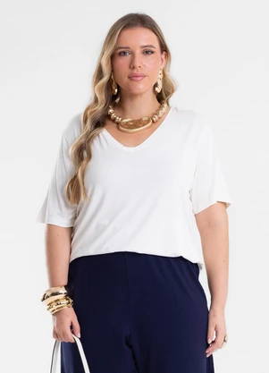 Secret Glam - Blusa Feminina Plus Size Bege - SECRET GLAM