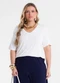 Secret Glam - Blusa Feminina Plus Size Bege - variação: Bege