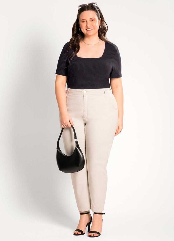 Habana - Blusa Feminina Plus Size Confortável Preto 2