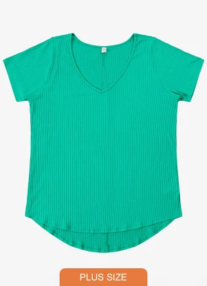 Infinita Cor - Blusa Feminina Plus Size da Verde - INFINITA COR