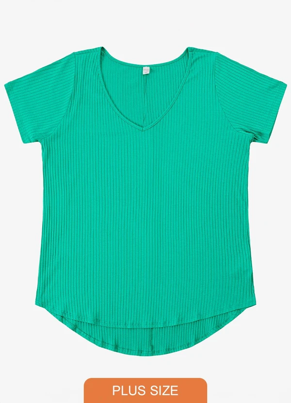 Infinita Cor - Blusa Feminina Plus Size da Verde