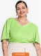 Secret Glam - Blusa Feminina Plus Size em Malha Soft Verde - variação: Verde
