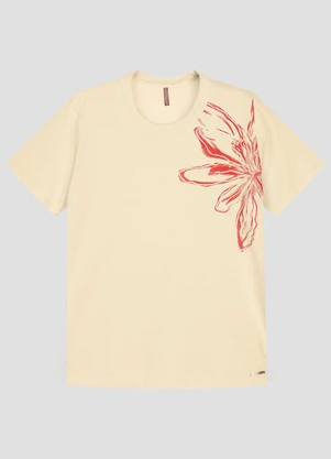 Cereja Rosa - Blusa Feminina Plus Size em Meia Malha Bege - CEREJA ROSA
