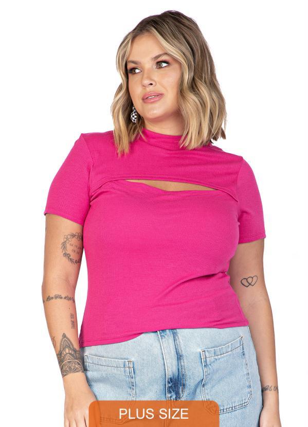 Miss Masy Plus - Blusa Feminina Plus Size July Pink
