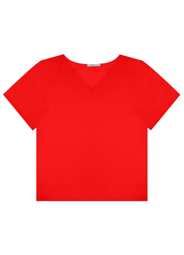 Secret Glam - Blusa Feminina Plus Size Laranja