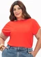 Secret Glam - Blusa Feminina Plus Size Bege - variação: Laranja