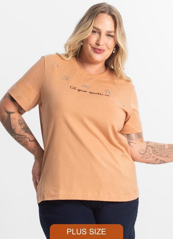 Secret Glam - Blusa Feminina Plus Size Marrom