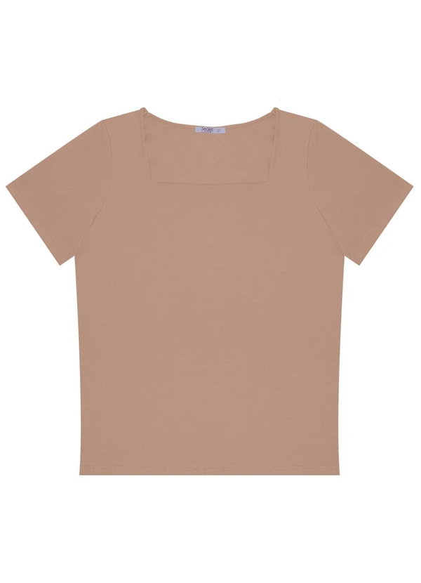 Secret Glam - Blusa Feminina Plus Size Marrom