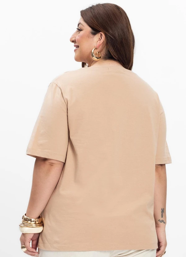 Secret Glam - Blusa Feminina Plus Size Marrom 2