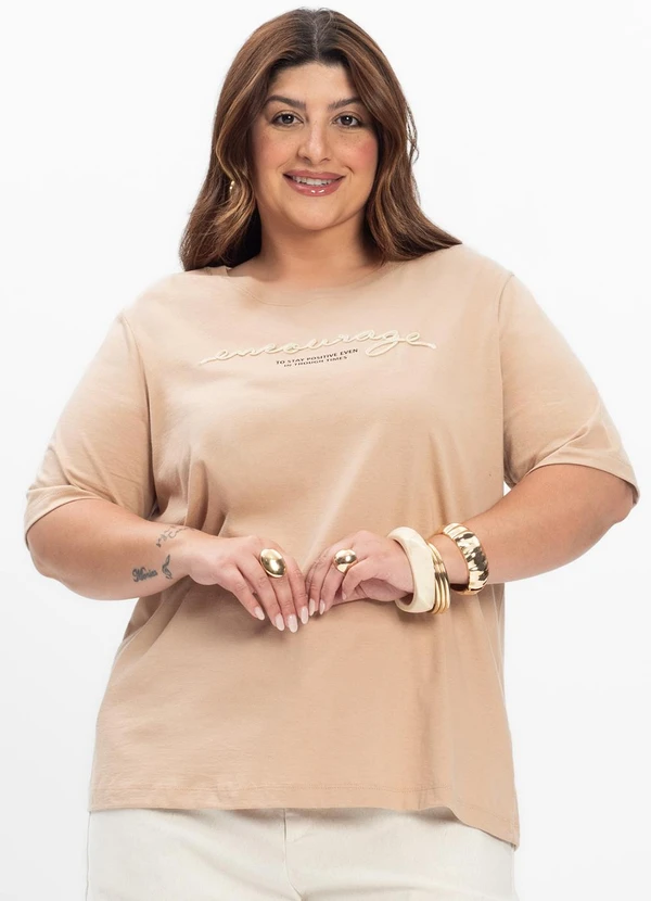 Secret Glam - Blusa Feminina Plus Size Marrom 3