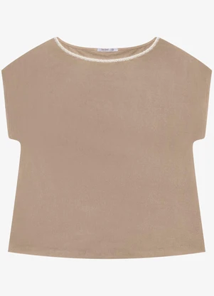 Secret Glam - Blusa Feminina Plus Size Marrom - SECRET GLAM