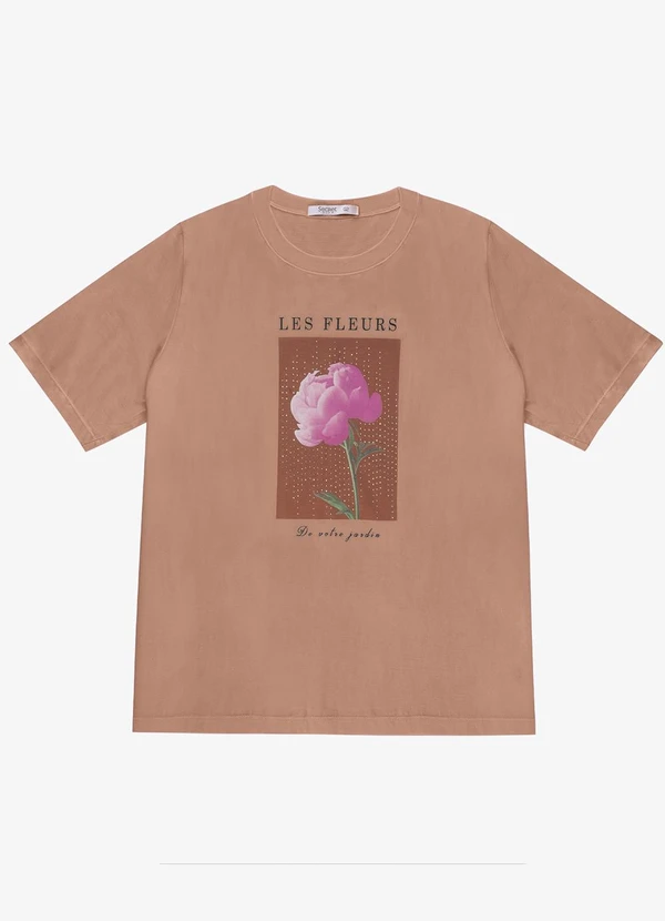 Secret Glam - Blusa Feminina Plus Size Marrom