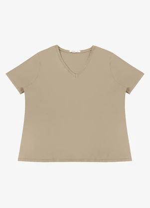 Secret Glam - Blusa Feminina Plus Size Marrom - SECRET GLAM